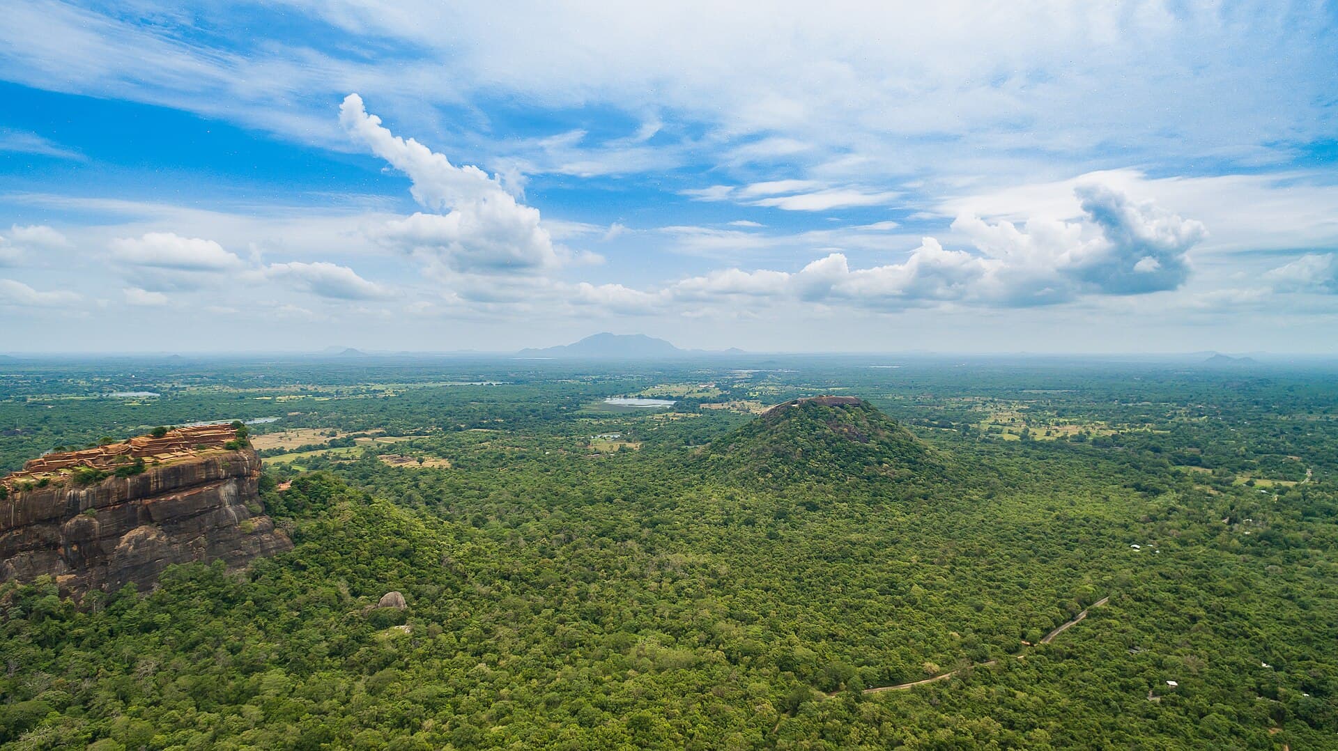 Sigiriya Lion Rock rising above the jungle